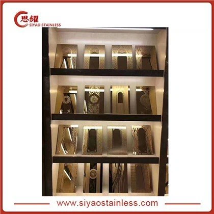 ورقة القطع بالليزر الفولاذ المقاوم للصدأ اللون الذهبي